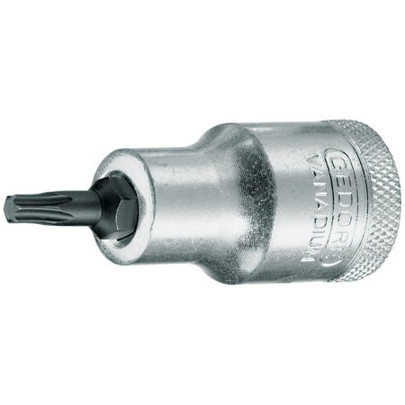 GEDORE Screwdriver Bit Socket, 1/2", Torx T20 ITX 19 T20